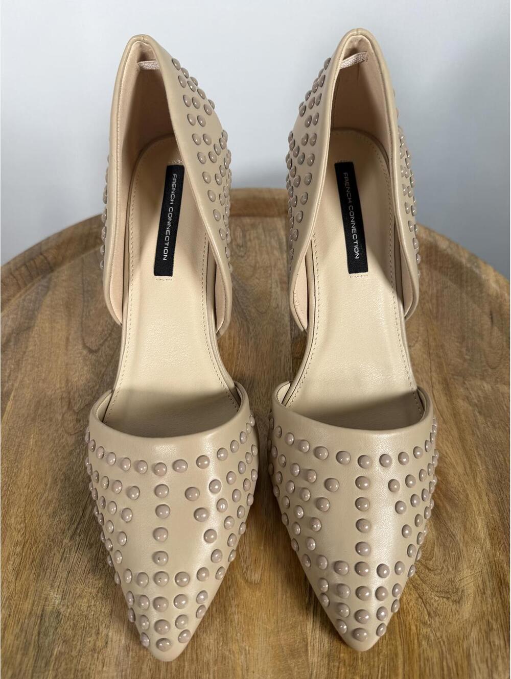 French Connection Studded D'Orsay Heels Size 11 NWB - Picture 3 of 10